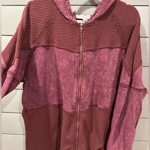 Gilded Intent - Buckle - Zip Oversized Sweatshirt - Size L